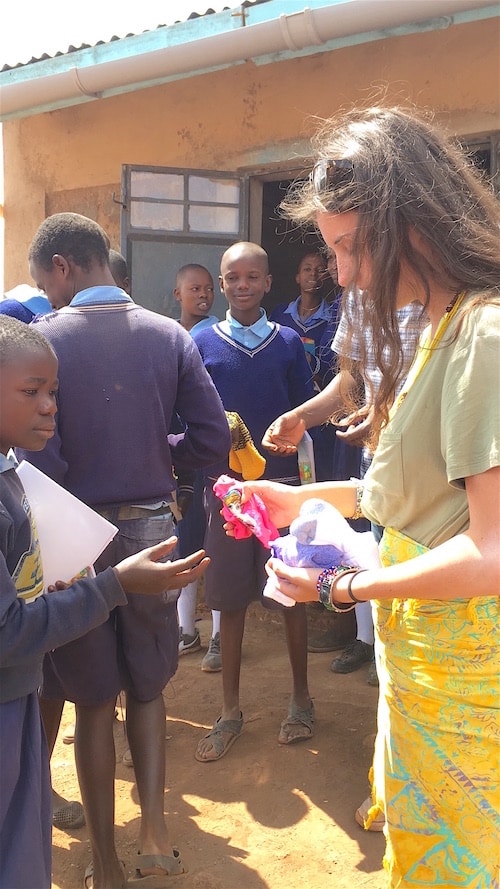 THANKFUL –  Pulaski Academy donates hundreds of pairs of socks for Kenyan children